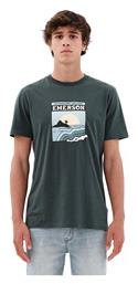 Emerson Ανδρικό T-shirt Πράσινο με Στάμπα