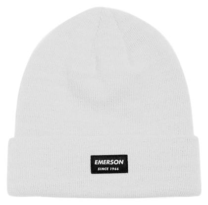 Emerson Ανδρικός Beanie Σκούφος σε Λευκό χρώμα από το Outletcenter