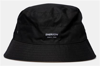 Emerson Υφασμάτινo Ανδρικό Καπέλο Στυλ Bucket Μαύρο