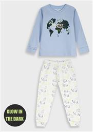 Energiers Παιδική Πιτζάμα Χειμωνιάτικη Πολύχρωμη Respect Our Planet