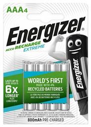 Energizer Extreme AAA 800mAh 1.2V 4τμχ από το Polihome