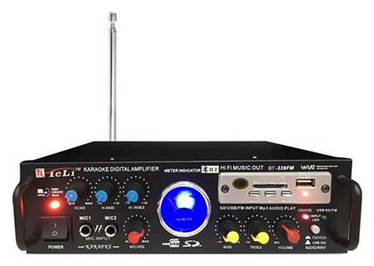 Ενισχυτής Karaoke BT-339FM σε Μαύρο Χρώμα