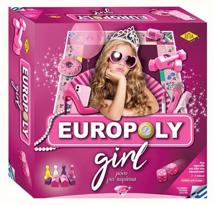 ΕΠΑ Επιτραπέζιο Παιχνίδι Europoly Girl για 2-4 Παίκτες 8+ Ετών από το Moustakas Toys