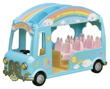 Epoch Toys Παιχνίδι Μινιατούρα Sylvanian Families Sunshine Nursery Bus για 3+ Ετών από το BlablaToys