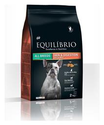 Equilibrio Skin & Digestion 2kg Ξηρά Τροφή για Ενήλικους Σκύλους με Σολομό