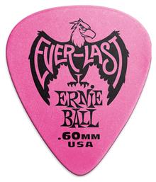 Ernie Ball Πένα Κιθάρας Everlast Pink Πάχους 0.60mm Συσκευασία 1τμχ από το Public