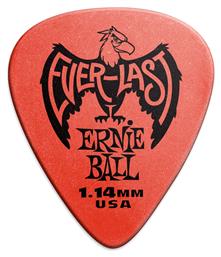 Ernie Ball Πένα Κιθάρας Everlast Red Πάχους 1.14mm Συσκευασία 1τμχ