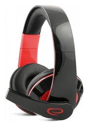 Esperanza Condor Over Ear Gaming Headset με σύνδεση 3.5mm Κόκκινο από το e-shop