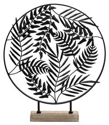 Espiel Διακοσμητικό Φύλλο Μαύρα Φύλλα από Μέταλλο Μαύρα 51x9.5x51cm