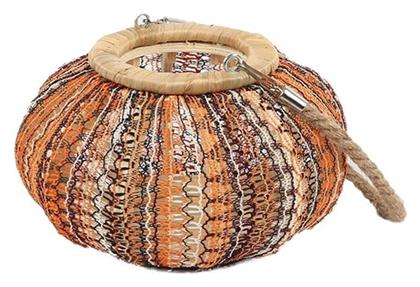 Espiel Φαναράκι Ξύλινο Επιτραπέζιο Πορτοκαλί 24x24x13εκ.