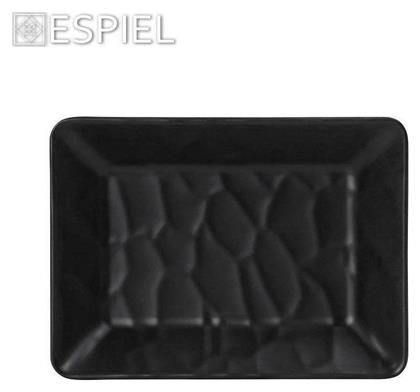 Espiel Wavy Μπωλ Σερβιρίσματος από Μελαμίνη Matte Black 14x10εκ.