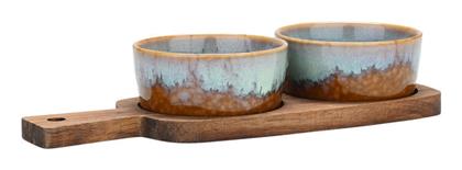 Estia Allure Κεραμική Ορντεβιέρα 2 Θέσεων Πολύχρωμη Ø9.5cm Π25xΜ9.5cm