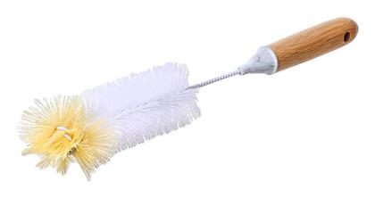 Estia Bamboo Essentials 04-14315 Μπαμπού Βούρτσα Καθαρισμού με Λαβή για Μπουκάλια Λευκή