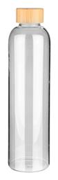 Estia Bamboo Essentials Μπουκάλι Νερού Γυάλινο με Βιδωτό Καπάκι Διάφανο 1000ml