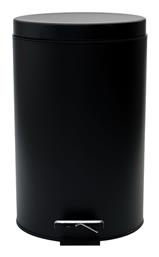 Estia Classic Μεταλλικό Καλαθάκι Μπάνιου 12lt Black Matt