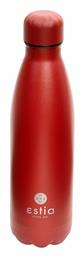 Estia Flask Lite Save the Aegean Μπουκάλι Θερμός Ανοξείδωτο Scartlet Red 500ml