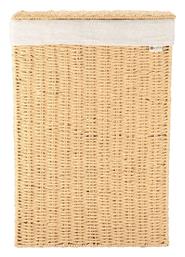 Estia Καλάθι Απλύτων Ψάθινο με Καπάκι 38x22x55cm Μπεζ