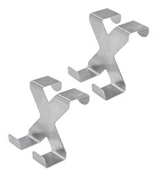 Estia Κρεμάστρα Πόρτας Μεταλλική 2 Θέσεων 2τμχ