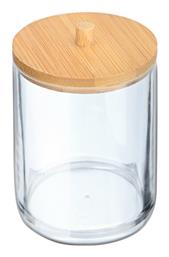 Κουτι Αποθηκευσης & Οργανωσης Bamboo Δισκους Ντεμακιγιαζ 7x7x12cm Καπακι