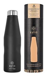 Estia Travel Flask Save Aegean Μπουκάλι Θερμός Matte Black 750ml 01-9816