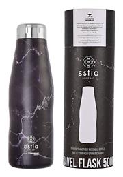 Estia Travel Flask Save the Aegean 500ml Μαύρο