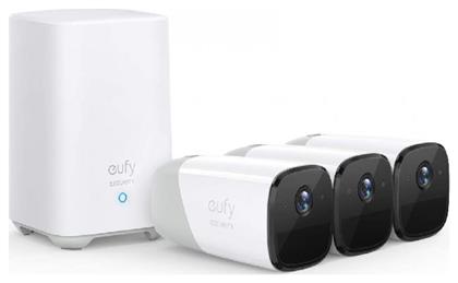 Eufy Eufycam 2 Ολοκληρωμένο Σύστημα CCTV Wi-Fi με Control Hub και 2 Ασύρματες Κάμερες 1080p & FHD από το Public