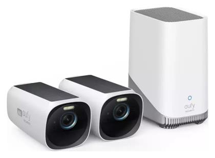 Eufy eufyCam 3 S330 Ολοκληρωμένο Σύστημα CCTV Wi-Fi με Control Hub και 2 Ασύρματες Κάμερες 8MP από το e-shop