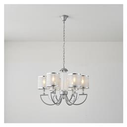 Eurolamp Πολυέλαιος 6xE14 Ασημί 144-47019
