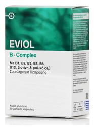 Eviol B-Complex Βιταμίνη για Ενέργεια, Ενίσχυση του Ανοσοποιητικού & το Νευρικό Σύστημα 30 μαλακές κάψουλες από το Pharm24