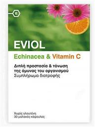 Eviol Echinacea & Vitamin C Συμπλήρωμα για την Ενίσχυση του Ανοσοποιητικού 30 μαλακές κάψουλες