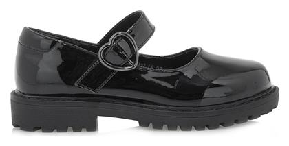 Exe Παιδικές Μπαλαρίνες με Ρυθμιζόμενο Μεταλλικό Κούμπωμα Λουστρίνι Μαύρες Mary Jane