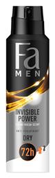 Fa Men Invisible Power Αποσμητικό 72h σε Spray 150ml