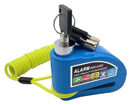 Factory Κλειδαριά Δισκόφρενου Μοτοσυκλέτας με Συναγερμό Μπλε Χρώμα