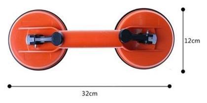 Factory Μονή Βεντούζα Πλαστική Διαμέτρου 120mm με Ικανότητα Συγκράτησης 100kg