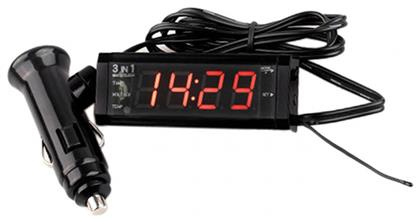Factory Ψηφιακό Βολτόμετρο / Θερμόμετρο / Ρολόι Αυτοκινήτου