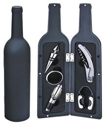 Factory Σετ Αξεσουάρ Κρασιού σε Θήκη Μπουκάλι CTK-7X32-OEM 5τμχ