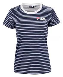 Fila Ara Γυναικείο Αθλητικό T-shirt Ριγέ Navy Μπλε