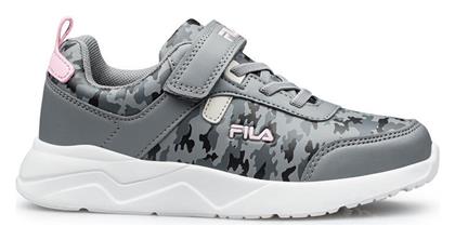 Fila Memory Brett 2 Αθλητικά Παιδικά Παπούτσια Running με Σκρατς Γκρι