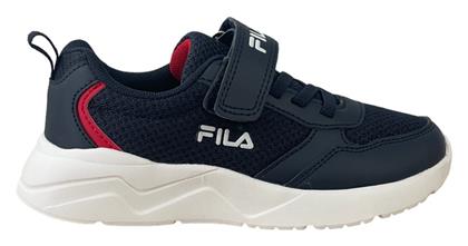 Fila Παιδικά Sneakers Brett 4 V Ανατομικά με Σκρατς Μπλε