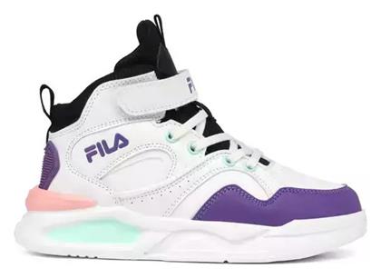 Fila Παιδικά Sneakers High με Σκρατς Λευκά από το E-tennis