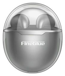 Fineblue F22 Pro Earbud Bluetooth Handsfree Ακουστικά με Θήκη Φόρτισης Γκρι