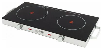 First Austria Επιτραπέζια Εστία Κεραμική Διπλή Μαύρη