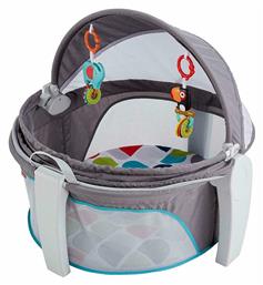 Fisher Price On-The-Go Baby Dome Παρκοκρέβατο Γκρι 79.5x13.5cm