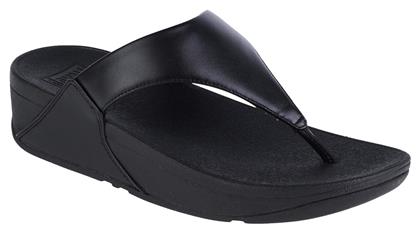 Fitflop Σαγιονάρες με Πλατφόρμα σε Μαύρο Χρώμα