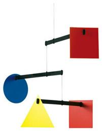 Flensted Mobiles Παιδικό Διακοσμητικό Μόμπιλε Δωματίου από Ξύλο Βασικά Σχήματα Bauhaus 35εκ.