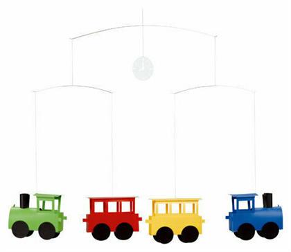 Flensted Mobiles Παιδικό Διακοσμητικό Μόμπιλε Δωματίου Τρενάκια