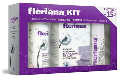 Fleriana Kit Spray, Πλακίδια & Afterbite Balm Λοσιόν για Μετά το Τσίμπημα σε Spray Κατάλληλη για Παιδιά 20ml