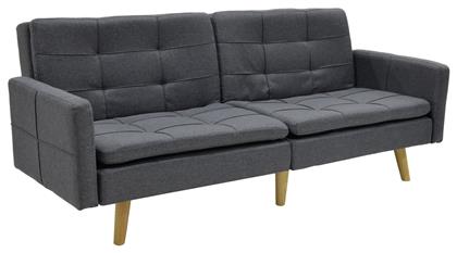 Flexible Τριθέσιος Καναπές Κρεβάτι Υφασμάτινος 198x87x87εκ. Ανθρακί