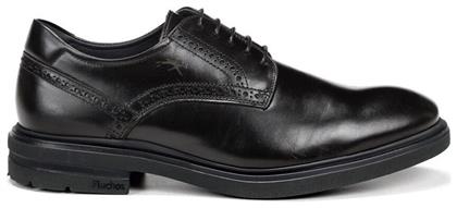 Fluchos Δερμάτινα Ανδρικά Oxfords Μαύρα