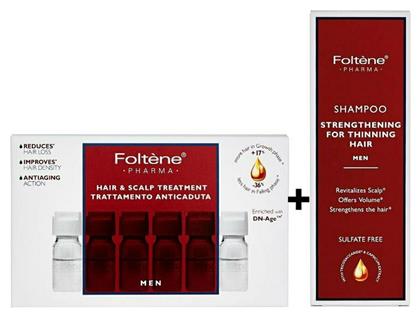 Foltene Men Hair and Scalp Σετ Θεραπείας Μαλλιών κατά της Τριχόπτωσης 2τμχ